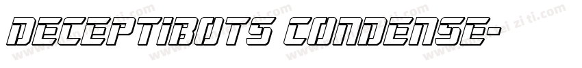Deceptibots Condense字体转换